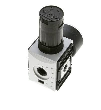 Druckregler für Sammelstückmontage G1/4'' 2000l/min 0.5-10.0bar/7-145psi PA Futura 1