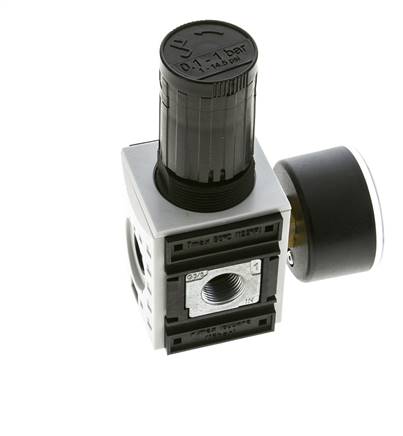 Druckregler für Sammelstückmontage G1/4''&3/8'' 2500l/min 0.1-1.0bar/1-14psi PA Futura 1