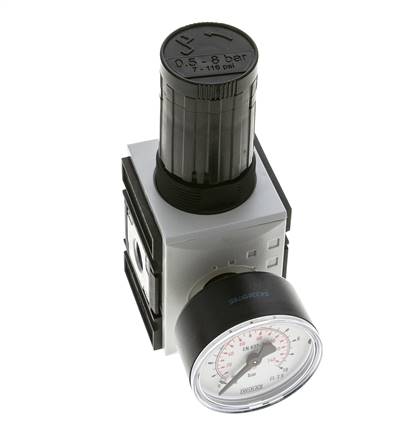 Druckregler für Sammelstückmontage G1/4'' 2000l/min 0.5-8.0bar/7-116psi PA Futura 1