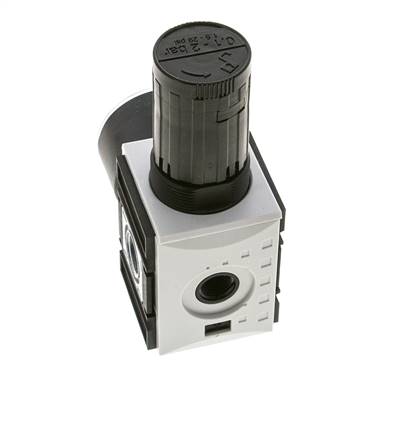 Druckregler für Verteilerbaugruppe G1/4'' und 3/8'' 2500l/min 0,1-2,0bar/1-29psi Futura 1