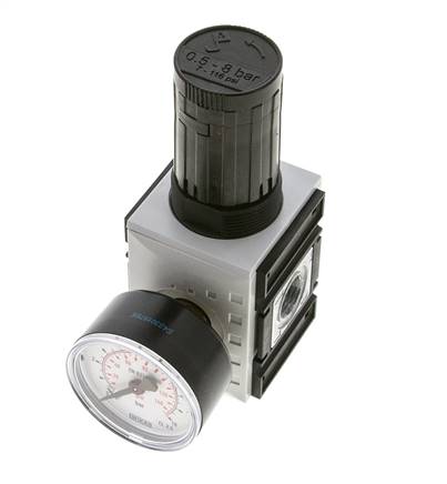 Druckregler für Sammelstückmontage G1/4''&3/8'' 2500l/min 0.5-8.0bar/7-116psi PA Futura 1