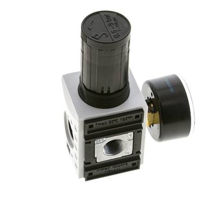 Druckregler für Sammelstückmontage G1/4''&3/8'' 2500l/min 0.5-8.0bar/7-116psi PA Futura 1