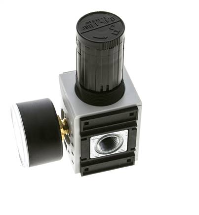 Druckregler für Sammelstückmontage G1/4''&3/8'' 2500l/min 0.1-1.0bar/1-14psi PA Futura 1