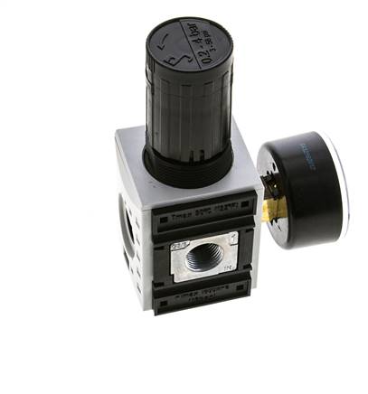 Druckregler für Sammelstückmontage G1/4''&3/8'' 2500l/min 0.2-4.0bar/3-58psi PA Futura 1