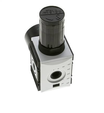 Druckregler für Sammelstückmontage G1/4'' 2000l/min 0.5-8.0bar/7-116psi PA Futura 1