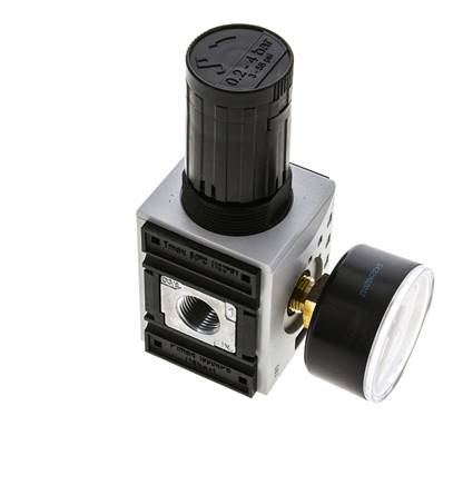Druckregler für Sammelstückmontage G1/4''&3/8'' 2500l/min 0.2-4.0bar/3-58psi PA Futura 1