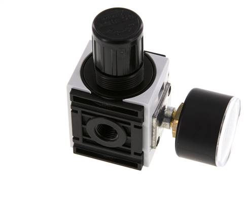 Druckregler G1/4'' 1000l/min 0.5-8.0bar/7-116psi PA 40 mm Manometer Futura 0