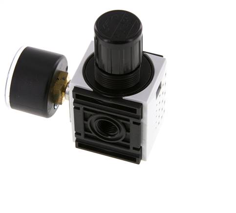 Druckregler G1/4'' 1000l/min 0.2-4.0bar/3-58psi PA 40 mm Manometer Futura 0