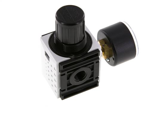 Druckregler G1/4'' 1000l/min 0.2-4.0bar/3-58psi PA 40 mm Manometer Futura 0