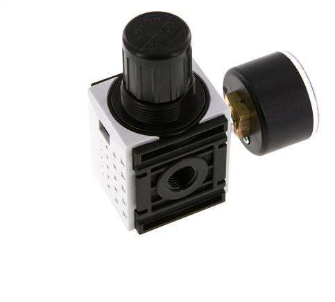 Druckregler G1/4'' 1000l/min 0,5-10,0bar/7-145psi 40 mm Manometer Futura 0