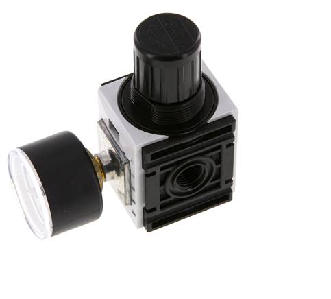 Druckregler G1/4'' 1000l/min 0.2-4.0bar/3-58psi PA 40 mm Manometer Futura 0