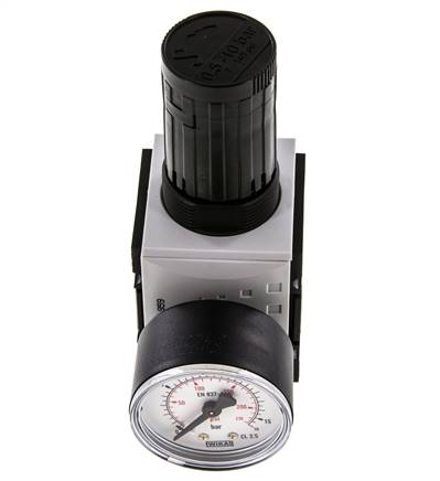 Präzisions-Druckregler G1/4'' 2000l/min 0.5-10.0bar/7-145psi PA Futura 1