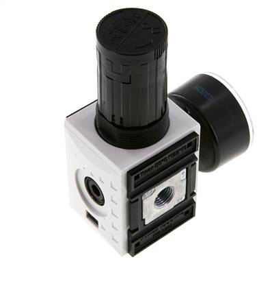 Präzisions-Druckregler G1/4'' 2000l/min 0.5-8.0bar/7-116psi PA Futura 1