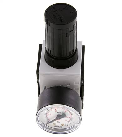 Präzisionsdruckregler G1/4'' 2000l/min 0.1-1.0bar/1-14psi PA Futura 1
