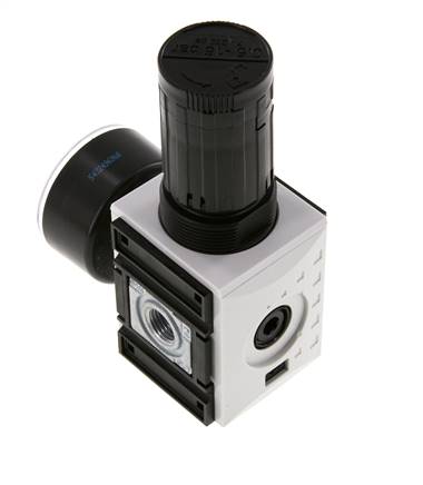 Präzisions-Druckregler G1/4'' 2000l/min 0.5-16.0bar/7-232psi PA Futura 1