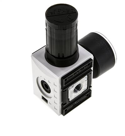 Präzisions-Druckregler G1/4'' 2000l/min 0.5-10.0bar/7-145psi PA Futura 1