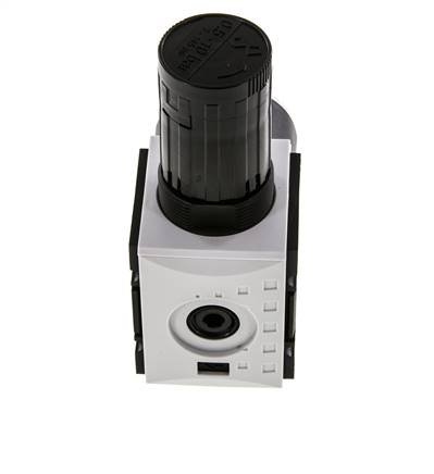 Präzisions-Druckregler G1/4'' 2000l/min 0.5-10.0bar/7-145psi PA Futura 1
