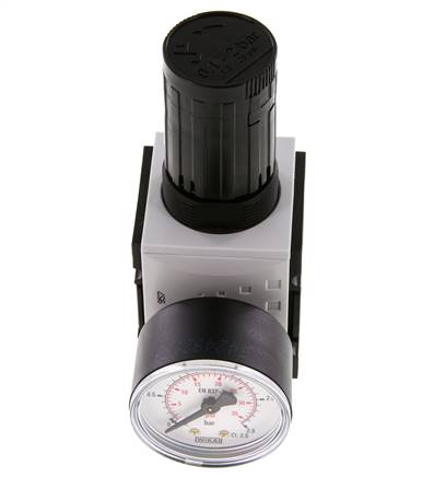 Präzisionsdruckregler G1/4'' 2000l/min 0.1-2.0bar/1-29psi PA Futura 1