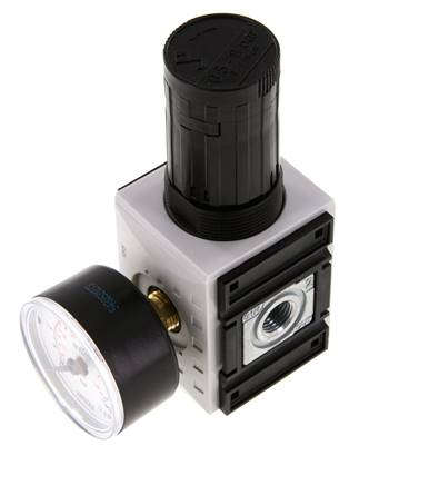 Präzisions-Druckregler G1/4'' 2000l/min 0.5-8.0bar/7-116psi PA Futura 1