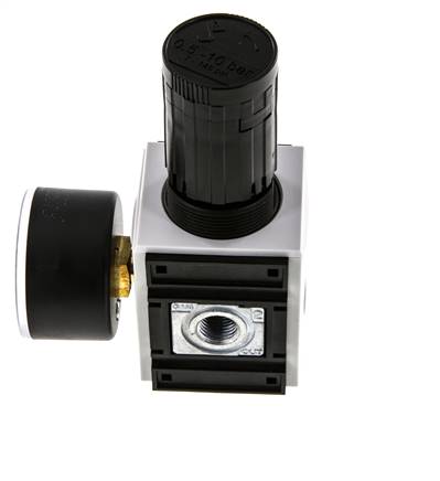 Präzisions-Druckregler G1/4'' 2000l/min 0.5-10.0bar/7-145psi PA Futura 1
