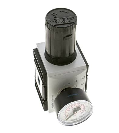 Präzisionsdruckregler für Sammelstückmontage G3/8'' 4500l/min 0.5-8.0bar/7-116psi PA Futura 2