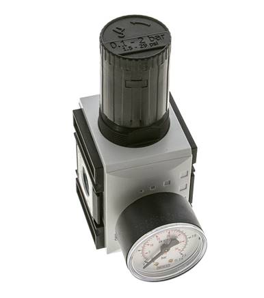 Präzisionsdruckregler für Sammelstückmontage G1/2''&3/8'' 5200l/min 0.1-2.0bar/1-29psi PA Futura 2
