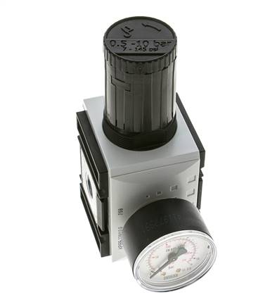 Präzisionsdruckregler für Sammelstückmontage G3/8'' 4500l/min 0.5-10.0bar/7-145psi PA Futura 2
