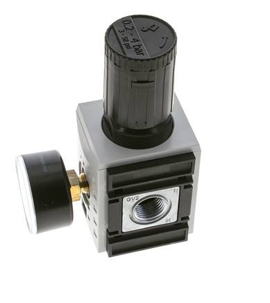Präzisionsdruckregler für Sammelstückmontage G1/2''&3/8'' 5200l/min 0.2-4.0bar/3-58psi PA Futura 2