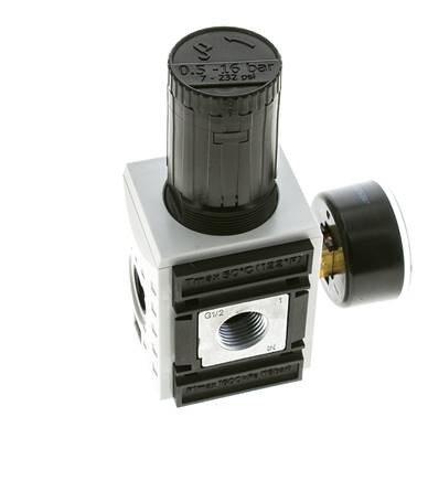 Präzisionsdruckregler für Sammelstückmontage G1/2''&3/8'' 5200l/min 0.5-16.0bar/7-232psi PA Futura 2