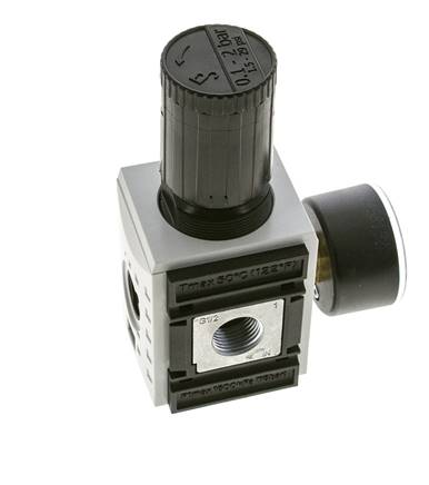 Präzisionsdruckregler für Sammelstückmontage G1/2''&3/8'' 5200l/min 0.1-2.0bar/1-29psi PA Futura 2
