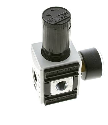 Druckregler für Sammelstückmontage G1/2''&3/8'' 5200l/min 0.1-2.0bar/1-29psi PA Futura 2