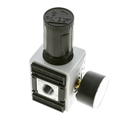 Druckregler für Sammelstückmontage G1/2''&3/8'' 5200l/min 0.1-2.0bar/1-29psi PA Futura 2