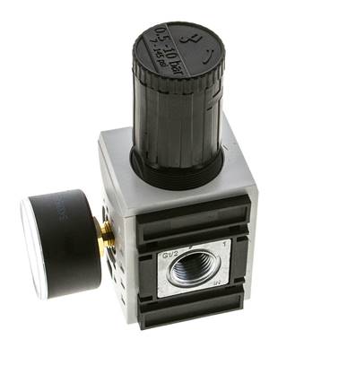 Druckregler für Sammelstückmontage G1/2''&3/8'' 5200l/min 0.5-10.0bar/7-145psi PA Futura 2