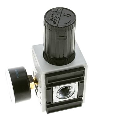 Druckregler für Verteilerblock G1/2'' und 3/8'' 5200l/min 0,5-8,0bar/7-116psi Futura 2