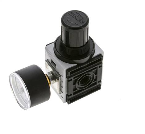 Druckregler für Sammelstückmontage G1/4'' 1000l/min 0.5-8.0bar/7-116psi PA 40 mm Manometer Futura 0