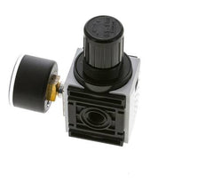 Druckregler für Sammelstückmontage G1/4'' 1000l/min 0.5-8.0bar/7-116psi PA 40 mm Manometer Futura 0
