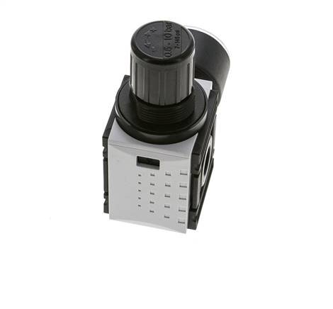 Druckregler für Verteilerblock G1/4'' 1000l/min 0,5-10,0bar/7-145psi 40 mm Manometer Futura 0