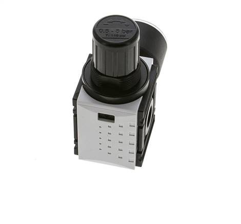 Druckregler für Sammelstückmontage G1/4'' 1000l/min 0.5-8.0bar/7-116psi PA 40 mm Manometer Futura 0