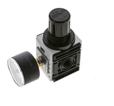 Druckregler für Verteilerblock G1/4'' 1000l/min 0,5-10,0bar/7-145psi 40 mm Manometer Futura 0
