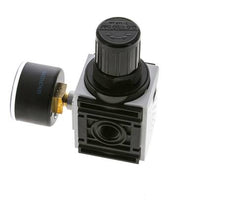 Druckregler für Verteilerblock G1/4'' 1000l/min 0,5-10,0bar/7-145psi 40 mm Manometer Futura 0
