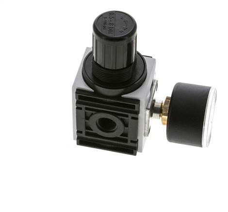Druckregler für Sammelstückmontage G1/4'' 1000l/min 0.5-8.0bar/7-116psi PA 40 mm Manometer Futura 0