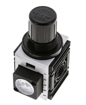 Druckregler für Sammelstückmontage G1/4'' 1000l/min 0.5-8.0bar/7-116psi PA Futura 0