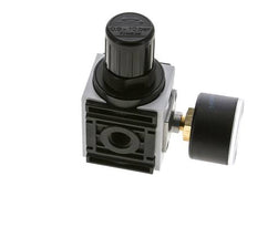Druckregler für Verteilerblock G1/4'' 1000l/min 0,5-10,0bar/7-145psi 40 mm Manometer Futura 0