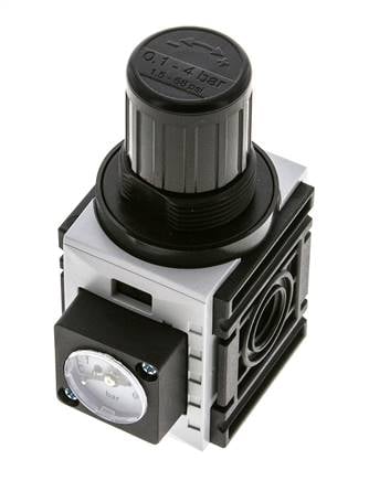 Druckregler für Sammelstückmontage G1/4'' 1000l/min 0.2-4.0bar/3-58psi PA Futura 0
