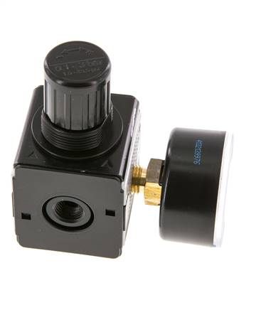 Präzisionsdruckregler G1/4'' 2100l/min 0.1-3.0bar/1-44psi Zinkdruckguss Multifix 1