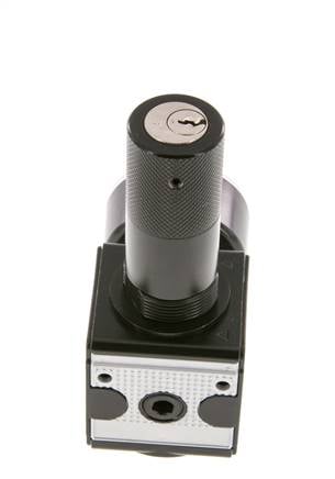 Präzisionsdruckregler G1/4'' 2100l/min 0.1-3.0bar/1-44psi Zink-Druckguss-Zylinderschloss Multifix 1