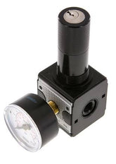 Präzisionsdruckregler G1/4'' 2100l/min 0.2-6.0bar/3-87psi Zink-Druckguss-Zylinderschloss Multifix 1
