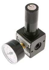 Präzisionsdruckregler G1/4'' 2100l/min 0.1-3.0bar/1-44psi Zink-Druckguss-Zylinderschloss Multifix 1