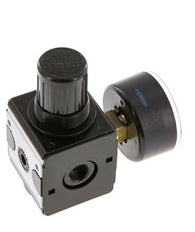 Präzisionsdruckregler G1/4'' 2100l/min 0.2-6.0bar/3-87psi Zinkdruckguss Multifix 1