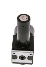 Präzisionsdruckregler G1/4'' 2100l/min 0.5-10.0bar/7-145psi Zink-Druckguss-Zylinderschloss Multifix 1